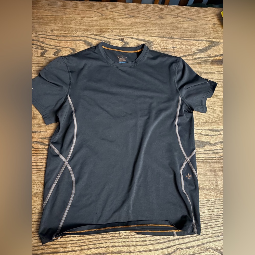 Tommie Copper Black Athletic T-Shirt with Gray Accents
